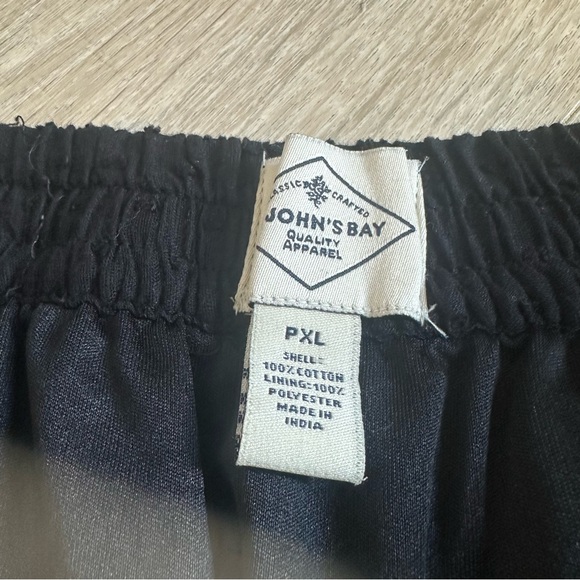 St. John’s bay 100% cotton black boho western lace midi skirt - Picture 2 of 8